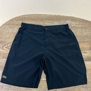 Lacoste Sport Devanlay Men’s Golf Shorts Navy Blue Performance Size 6
